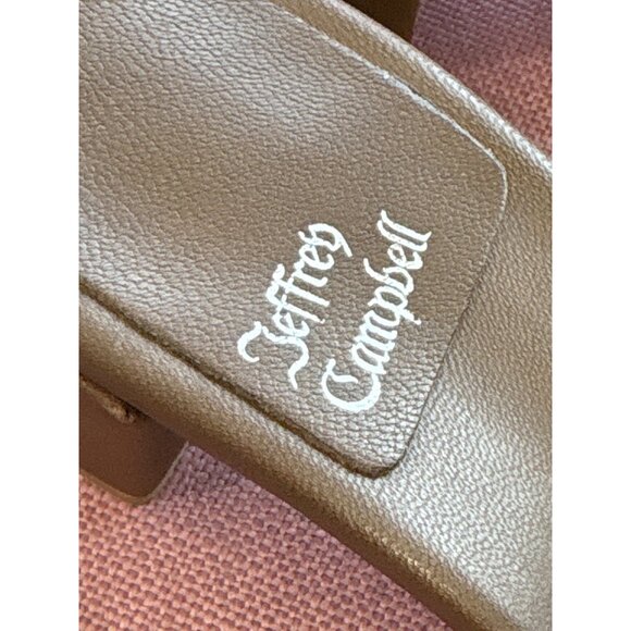 Jeffrey Campbell Coen Sandals in Olive Green 8 Womens Leather Heels - Picture 7 of 11